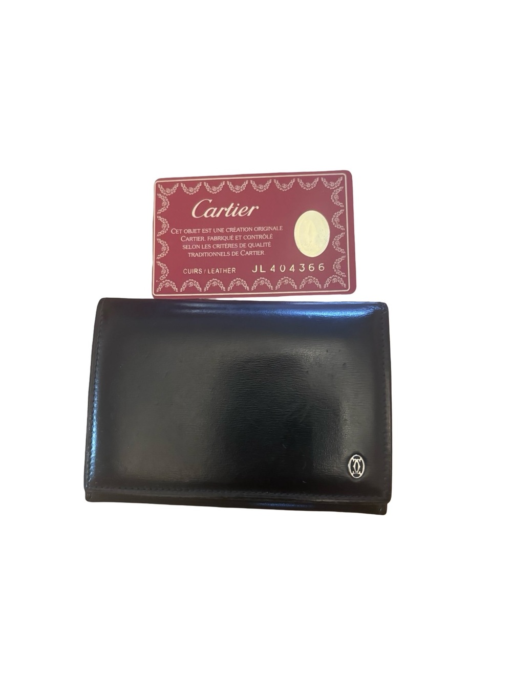 Authentic Cartier Pasha Leather Cardholder– Black | Includes Authenticity Card
